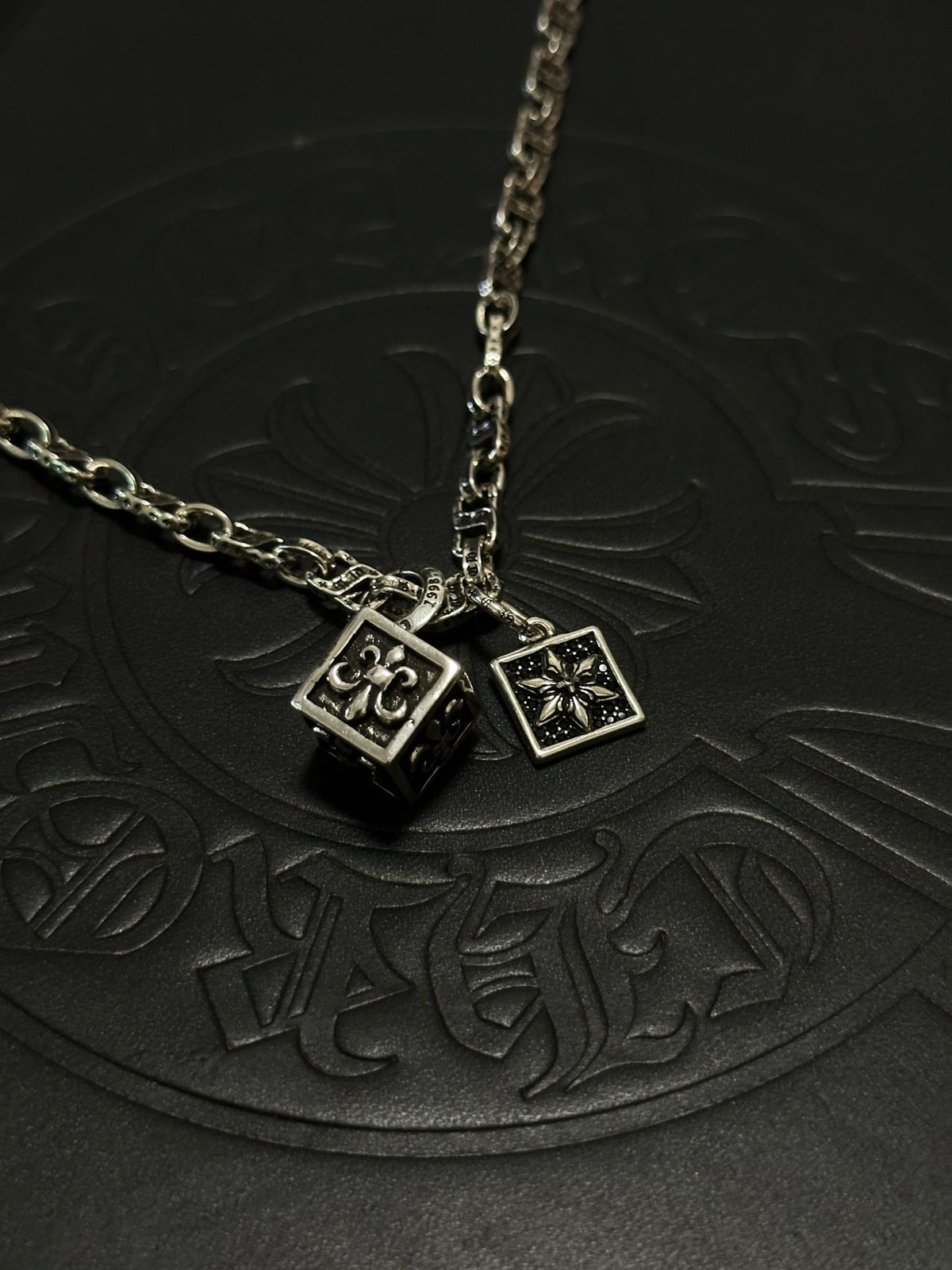 Chrome Hearts Sterling Silver Cross Necklace
