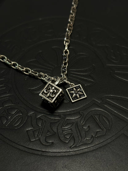 Chrome Hearts Sterling Silver Cross Necklace