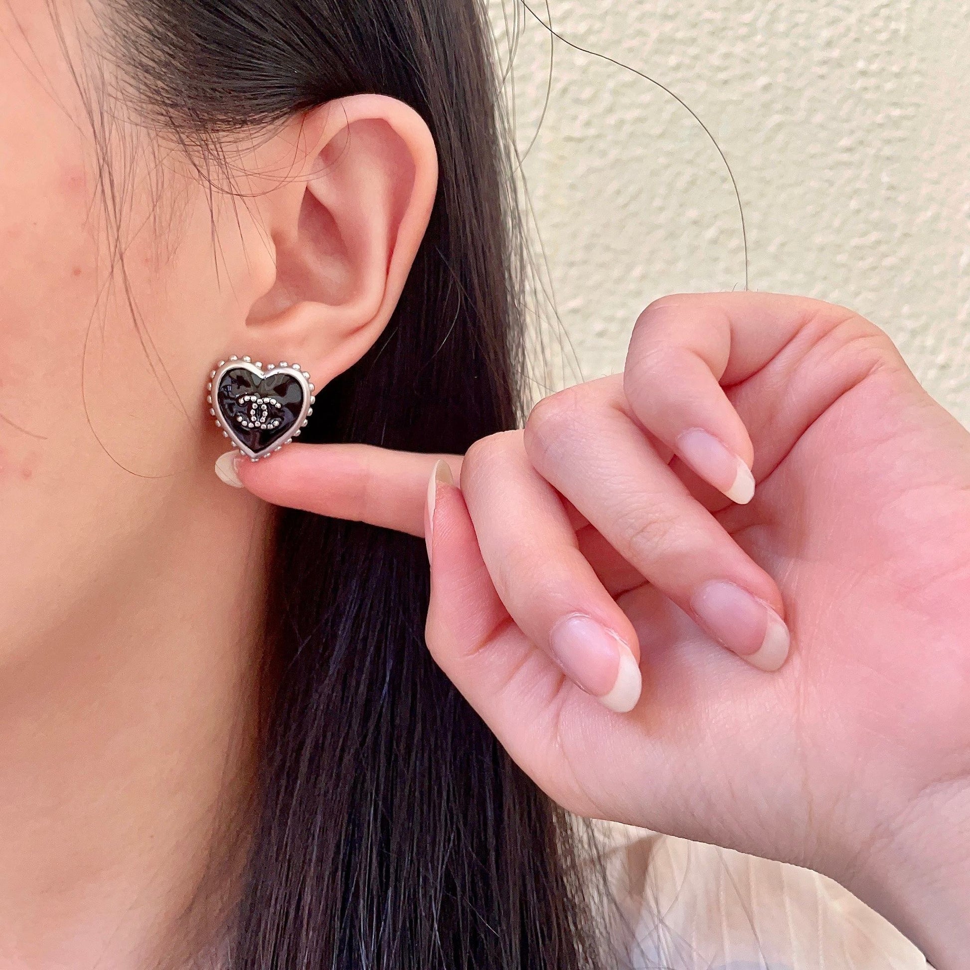 Chanel Heart Earrings