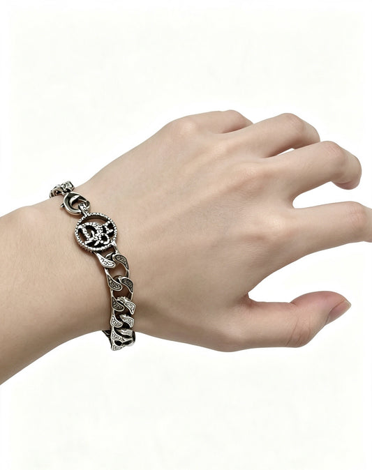 Dior Sterling Silver Chain Bracelet