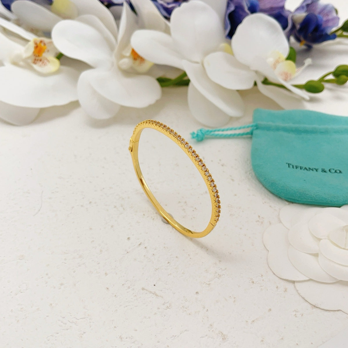 Tiffany & Co. Gold Brass Round Bracelet