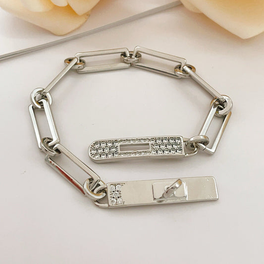 Hermes Silver Brass Bracelet