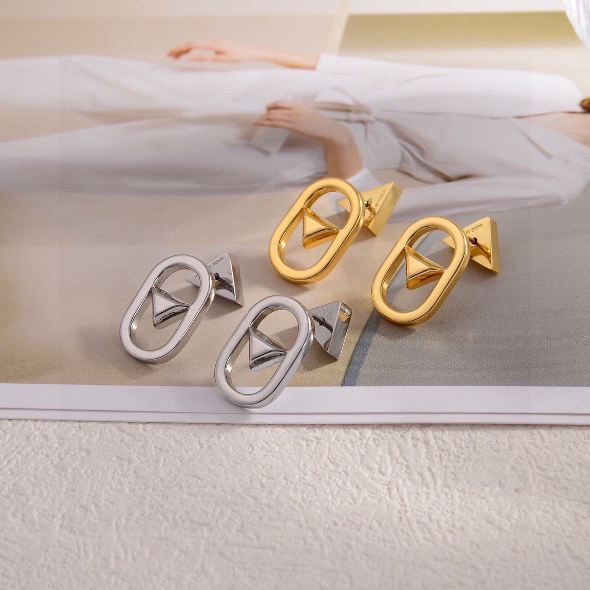 Prada Gold Earrings