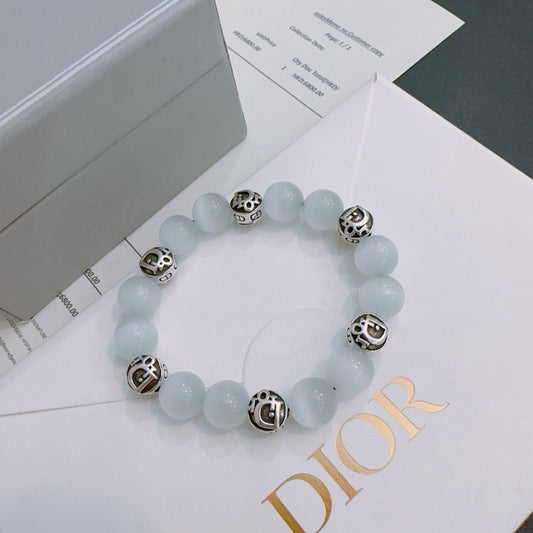 Dior Sterling Silver Vintage-Finish Bracelet