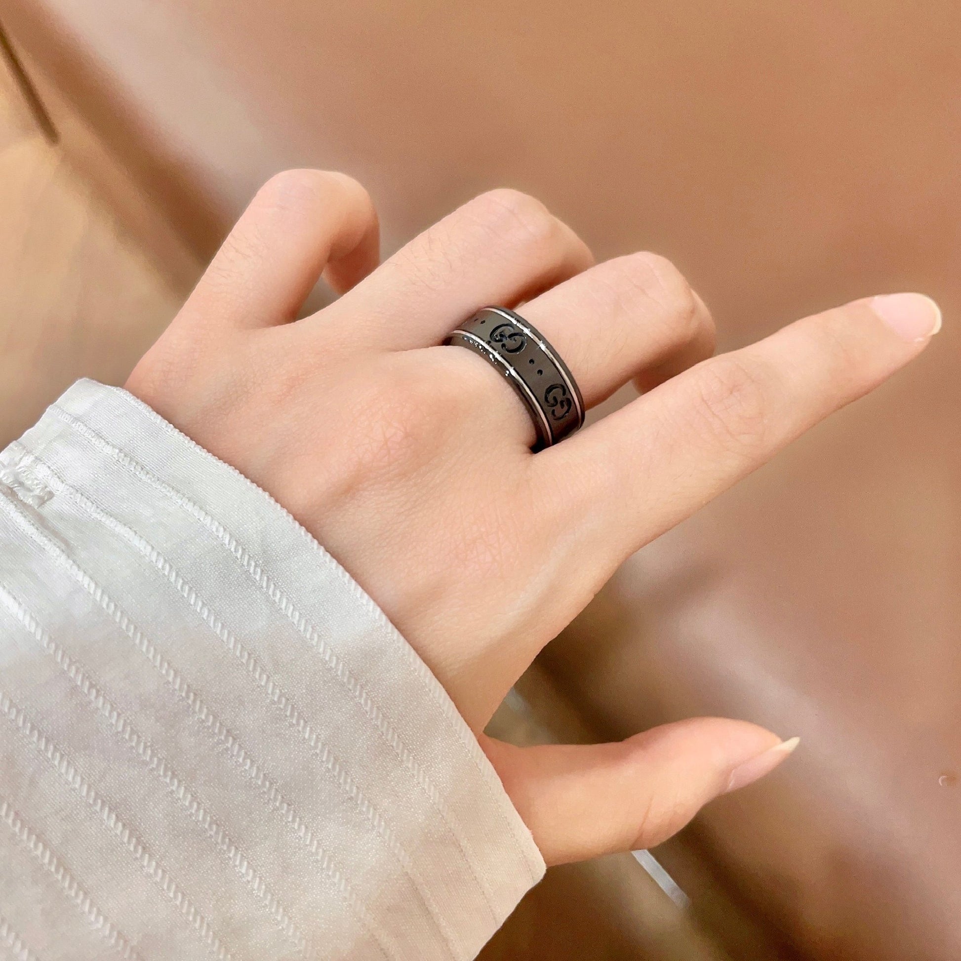 Gucci Brass Double G Ring