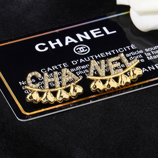 Chanel Logo Earrings