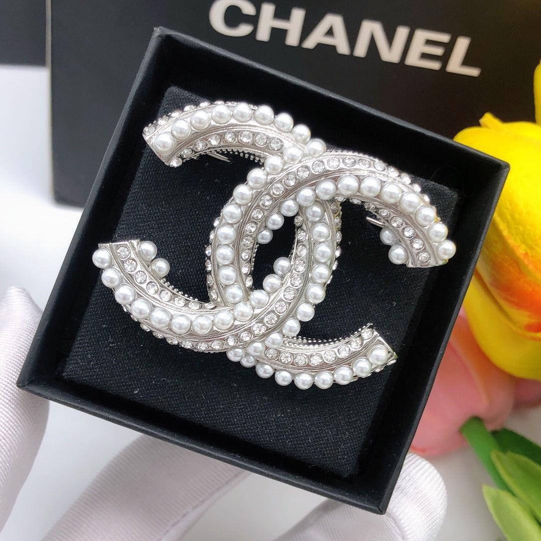 Chanel Silver Brooch