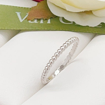 Van Cleef & Arpels Silver Brass Clover Ring