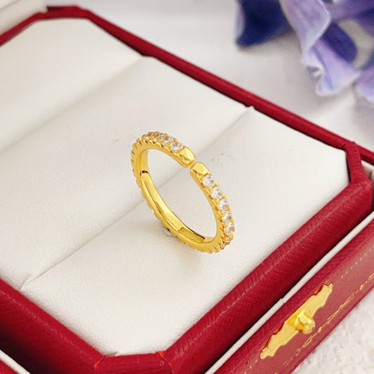 Cartier Gold Brass Round Ring