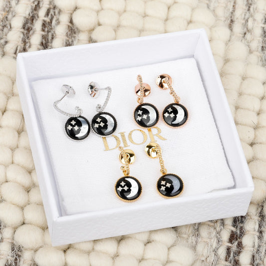 Dior Black Pearl Earrings