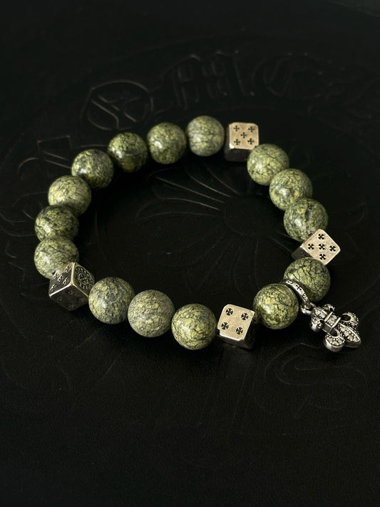 Chrome Hearts Sterling Silver Cross Bracelet