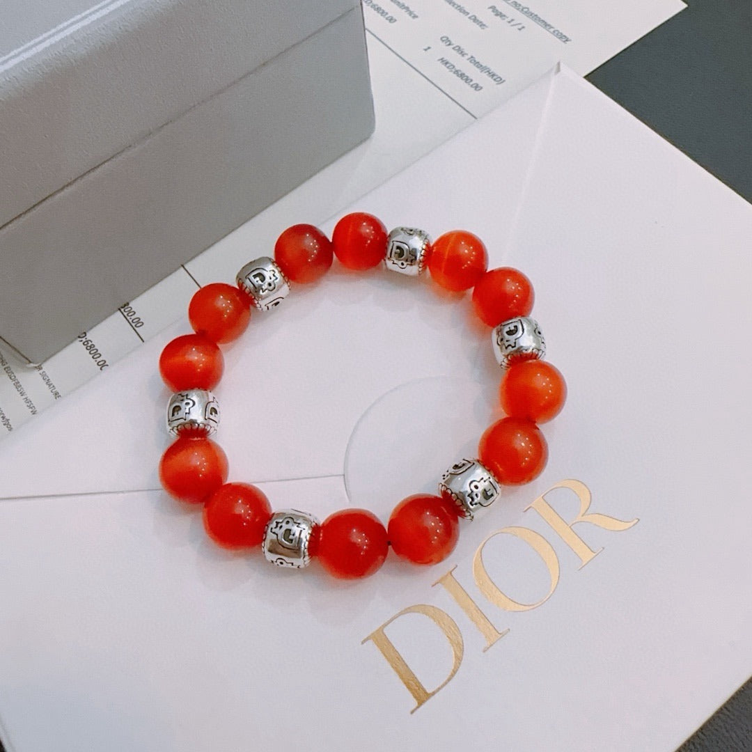 Dior Sterling Silver Vintage-Finish Bracelet