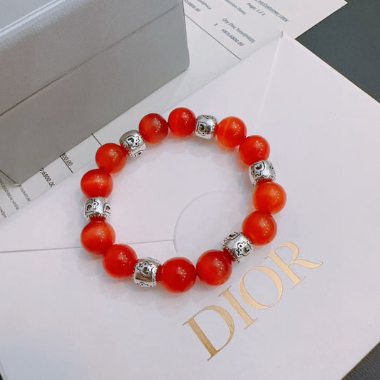 Dior Sterling Silver Vintage-Finish Bracelet