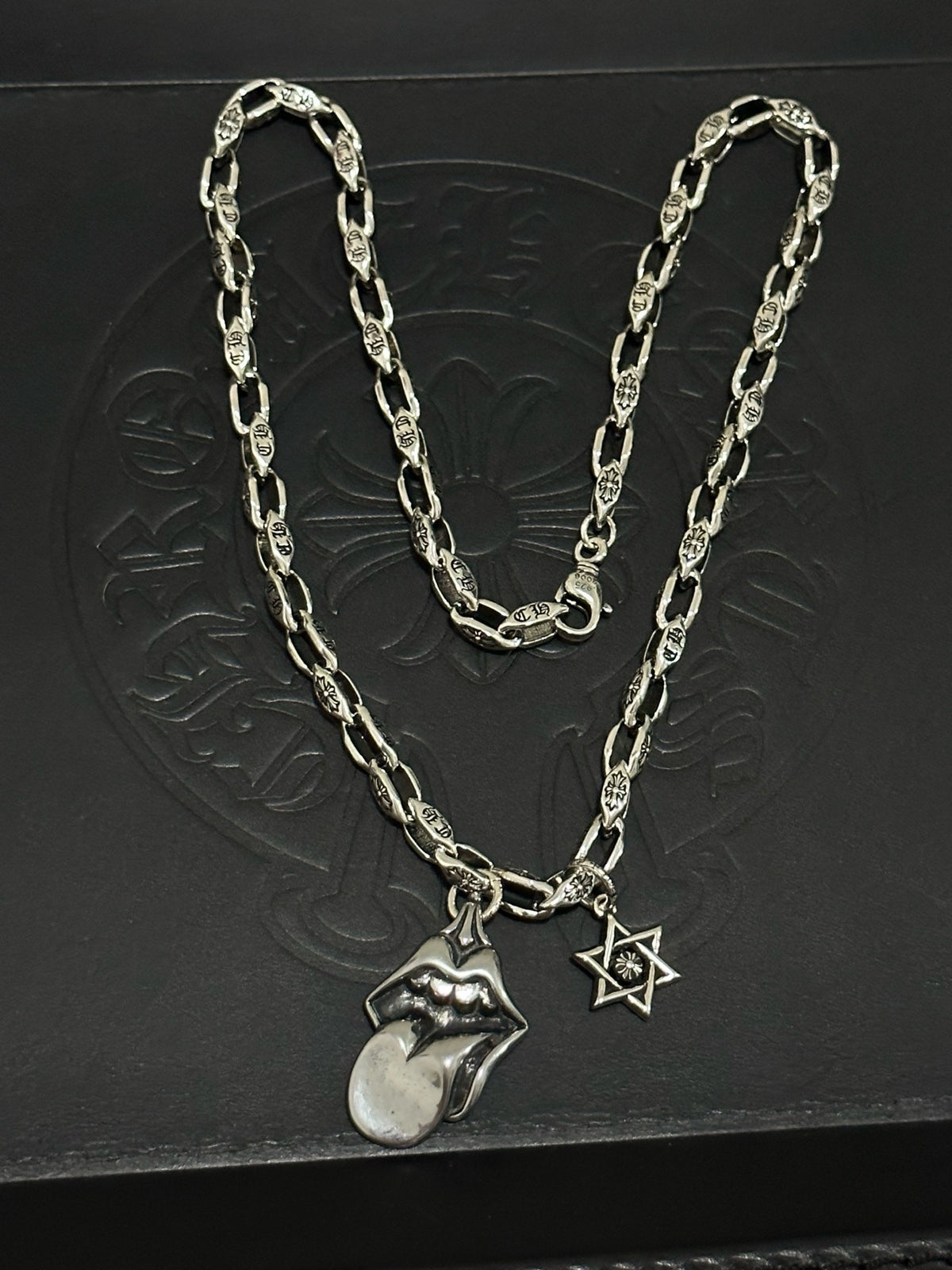 Chrome Hearts Sterling Silver Cross Necklace