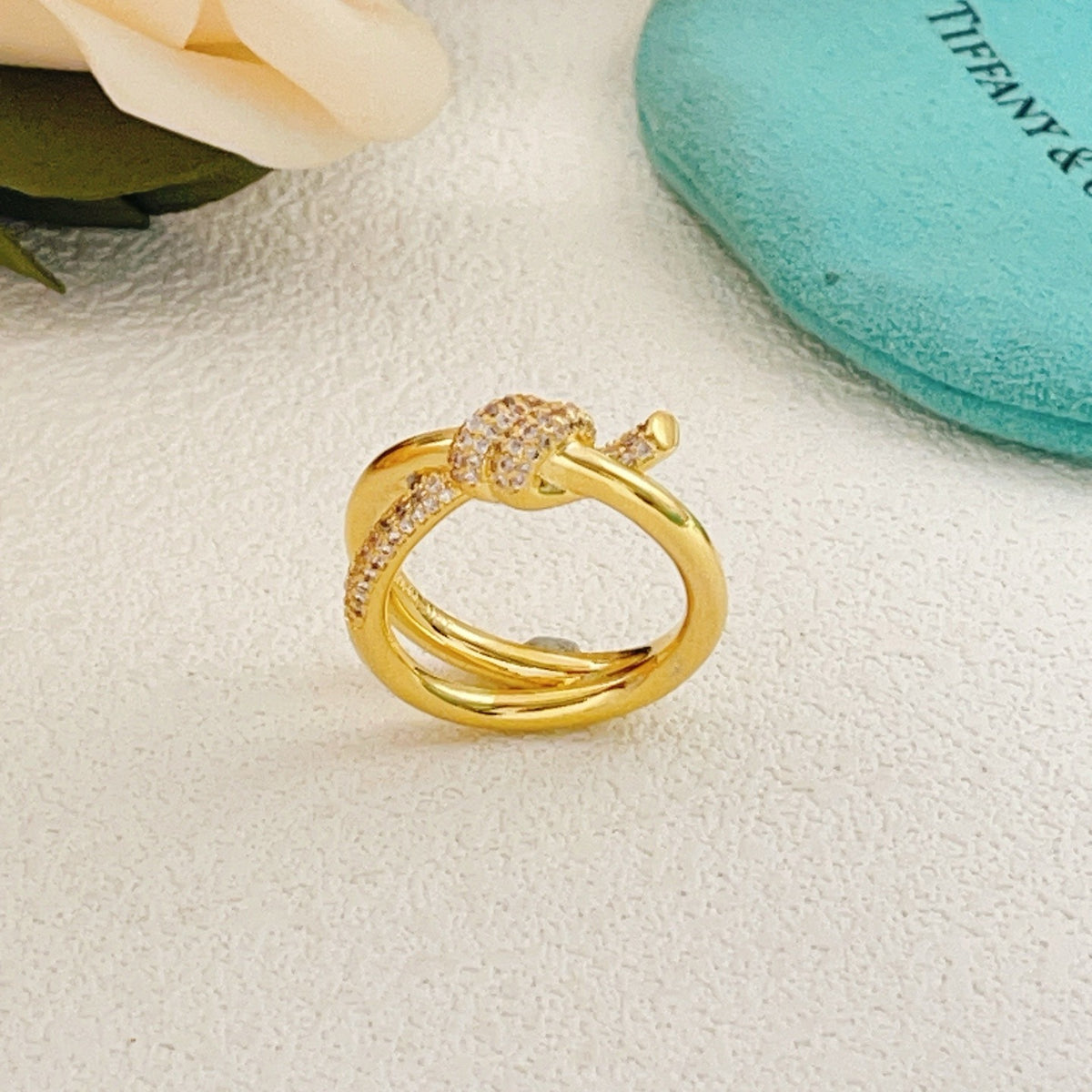 Tiffany & Co. Gold Brass Knot Ring