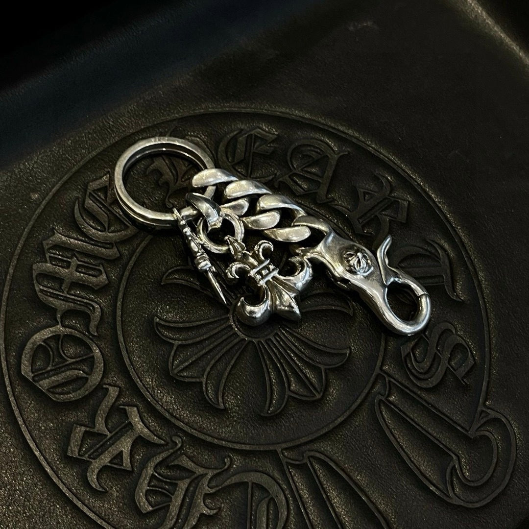 Chrome Hearts Sterling Silver Keychain