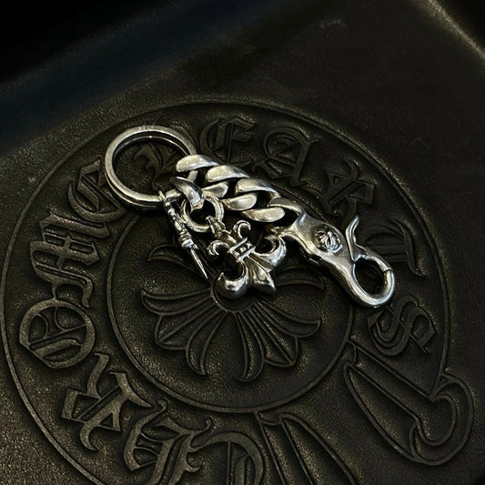 Chrome Hearts Sterling Silver Keychain
