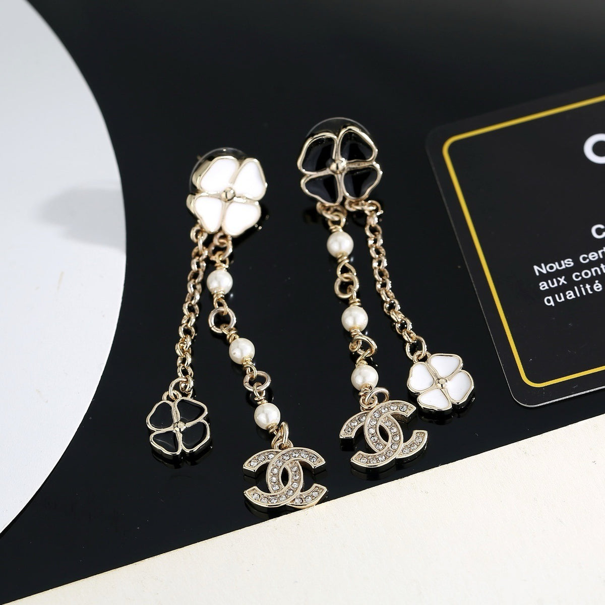 Chanel Gold Floral Earrings