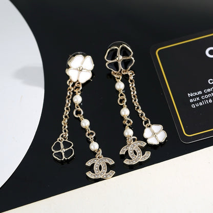 Chanel Gold Floral Earrings