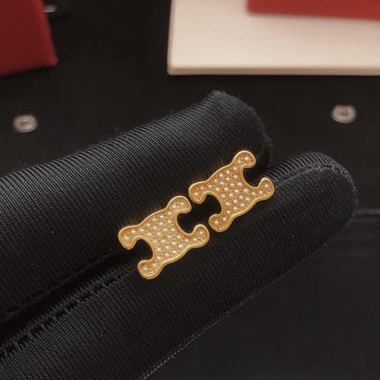 Celine Brass Earrings