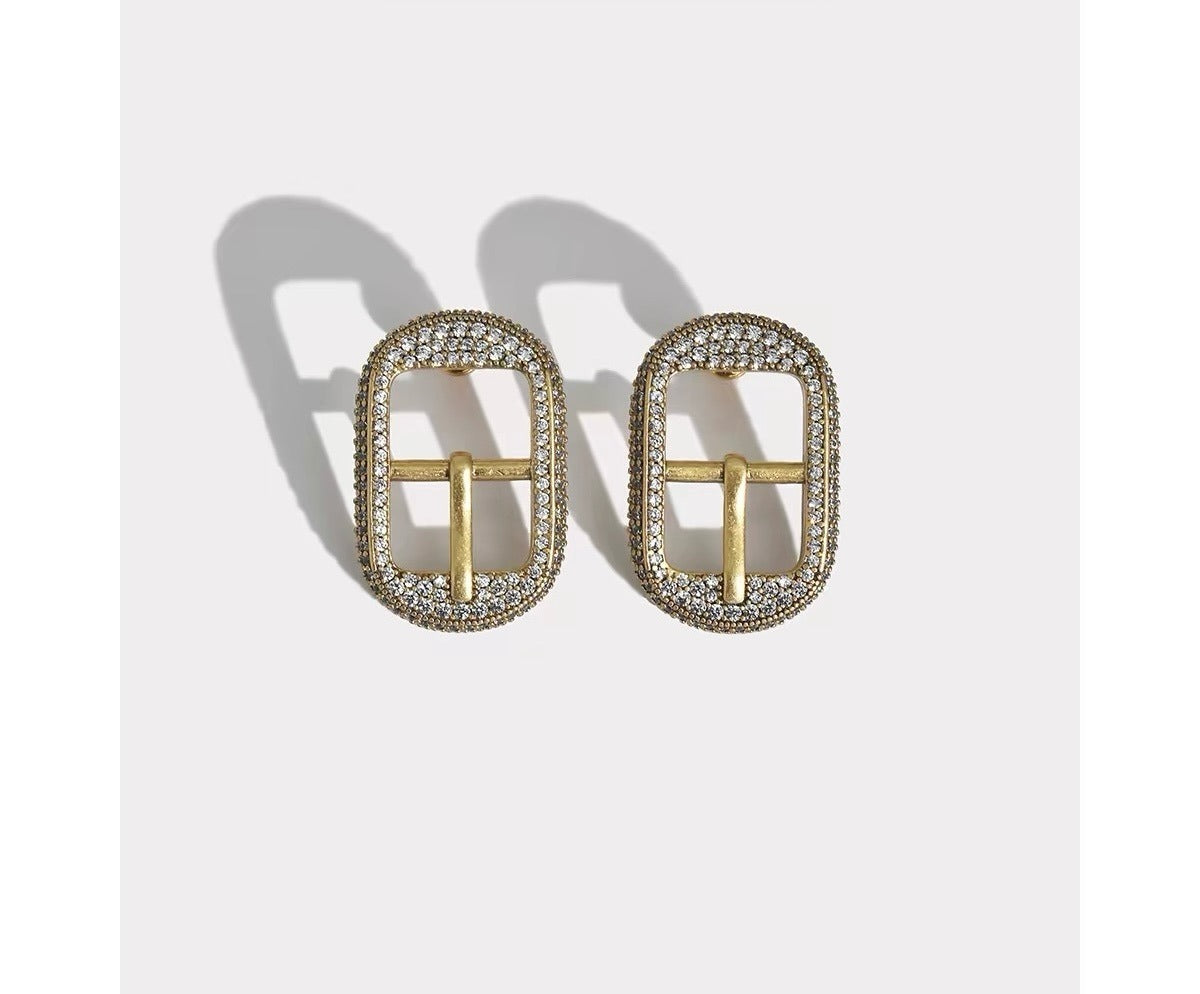Balenciaga Brass Earrings
