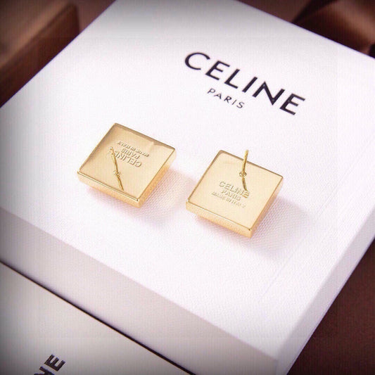 Celine Gold Orb Earrings