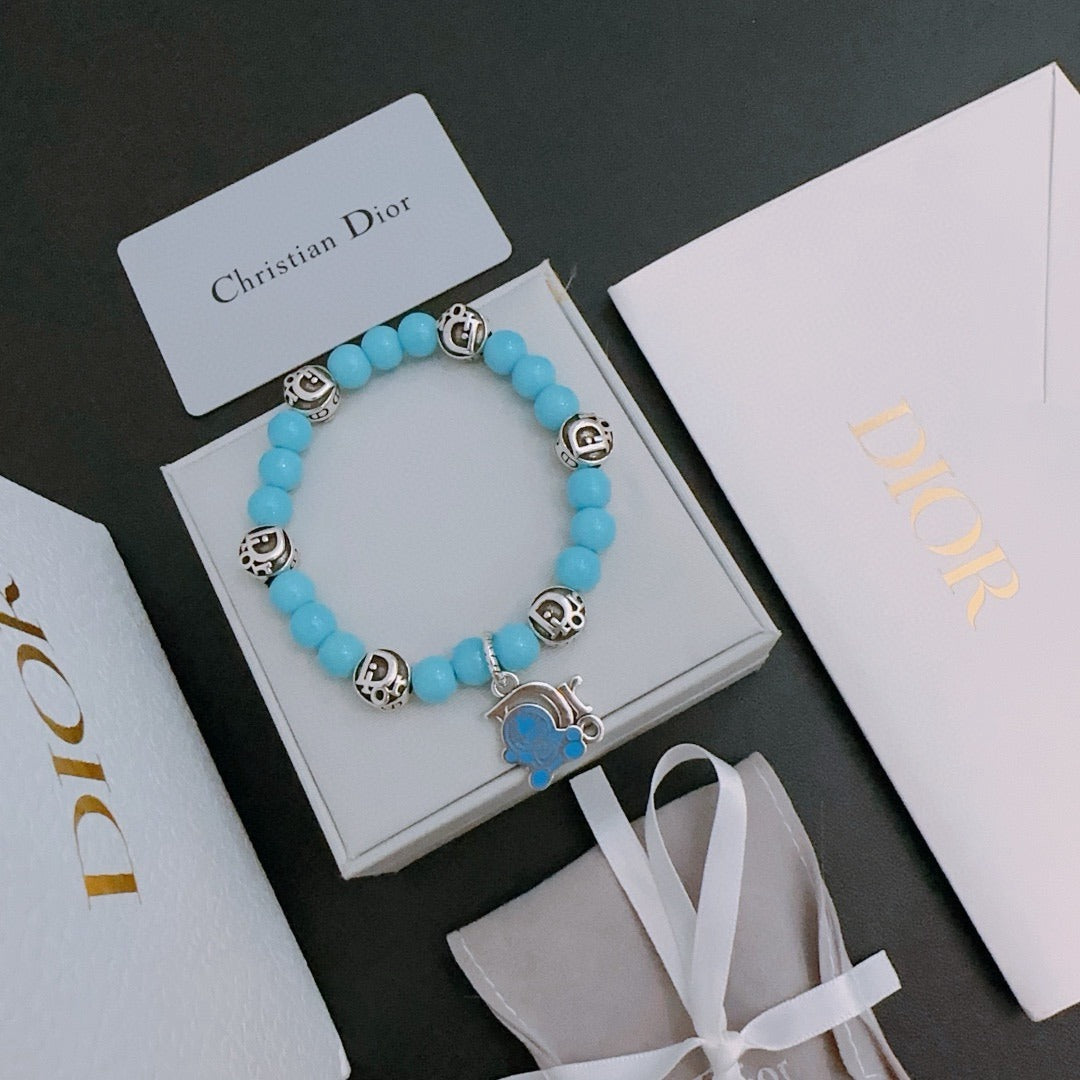 Dior Sterling Silver Vintage-Finish Bracelet