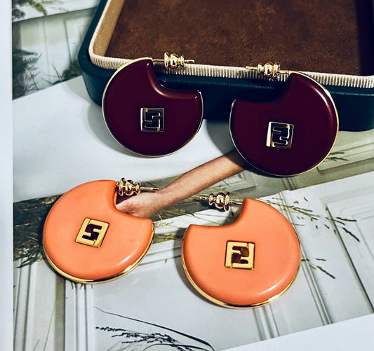 Fendi Logo Earrings