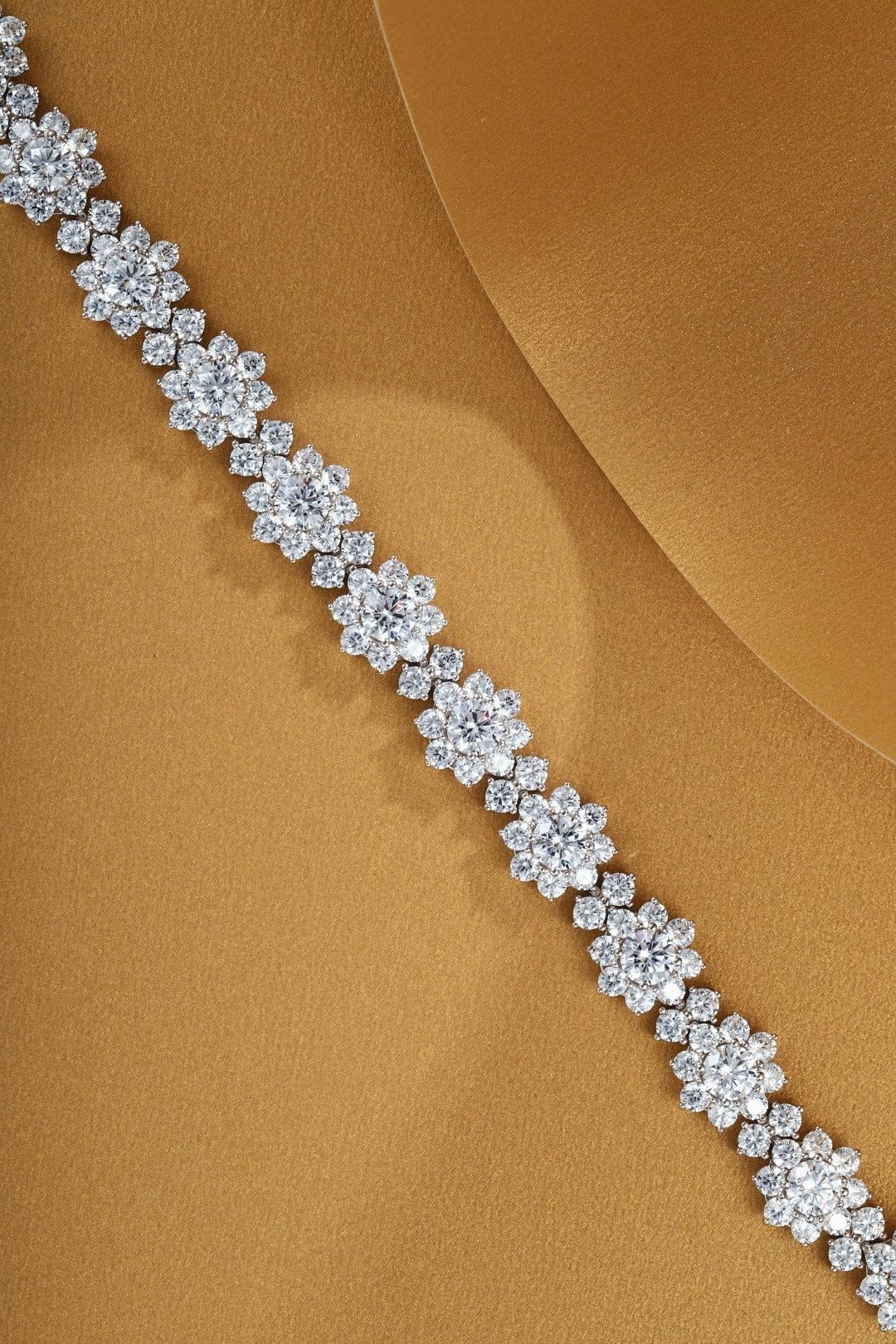 Unbranded Yellow Sterling Silver Floral Bracelet