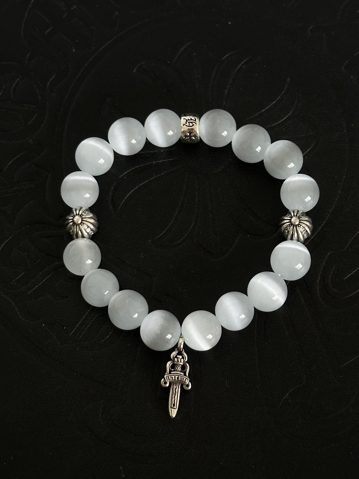 Chrome Hearts Sterling Silver Cross Bracelet