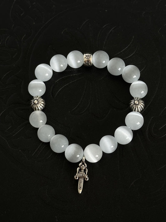 Chrome Hearts Sterling Silver Cross Bracelet