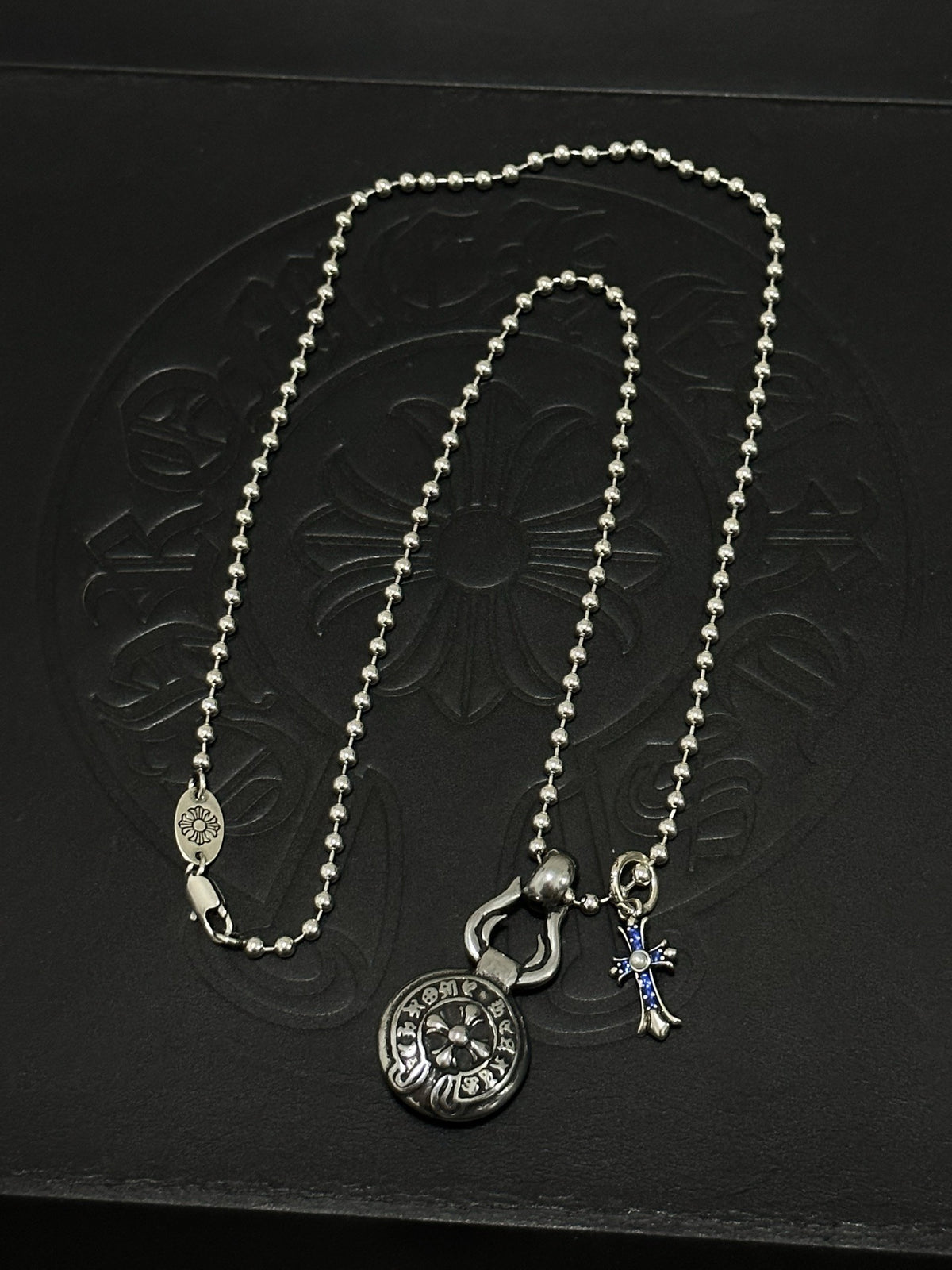 Chrome Hearts Sterling Silver Cross Necklace