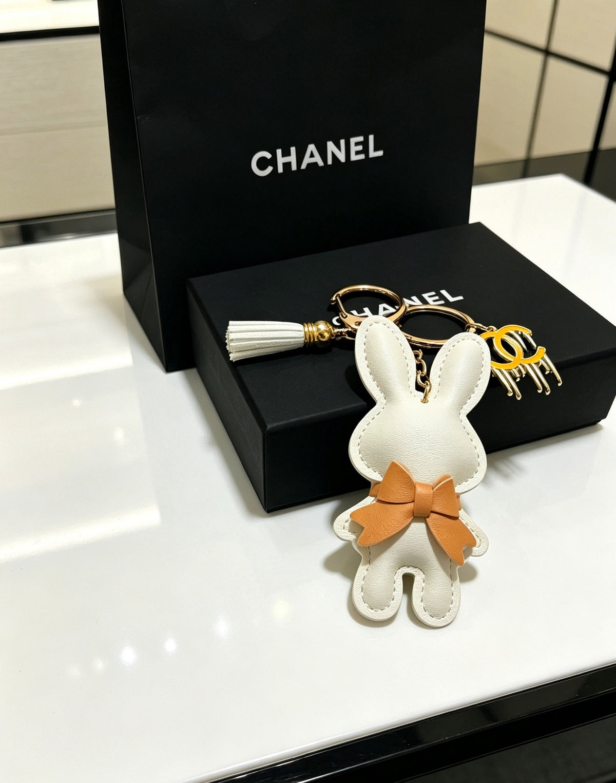 Chanel Vintage-Finish Keychain