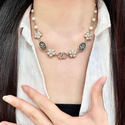 Chanel Logo Necklace
