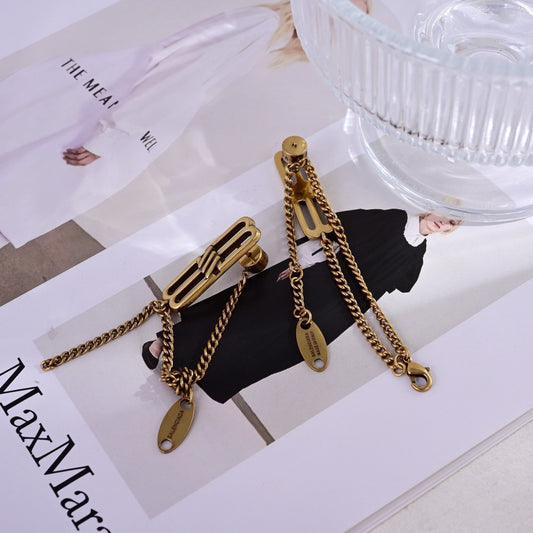 Balenciaga Brass Earrings