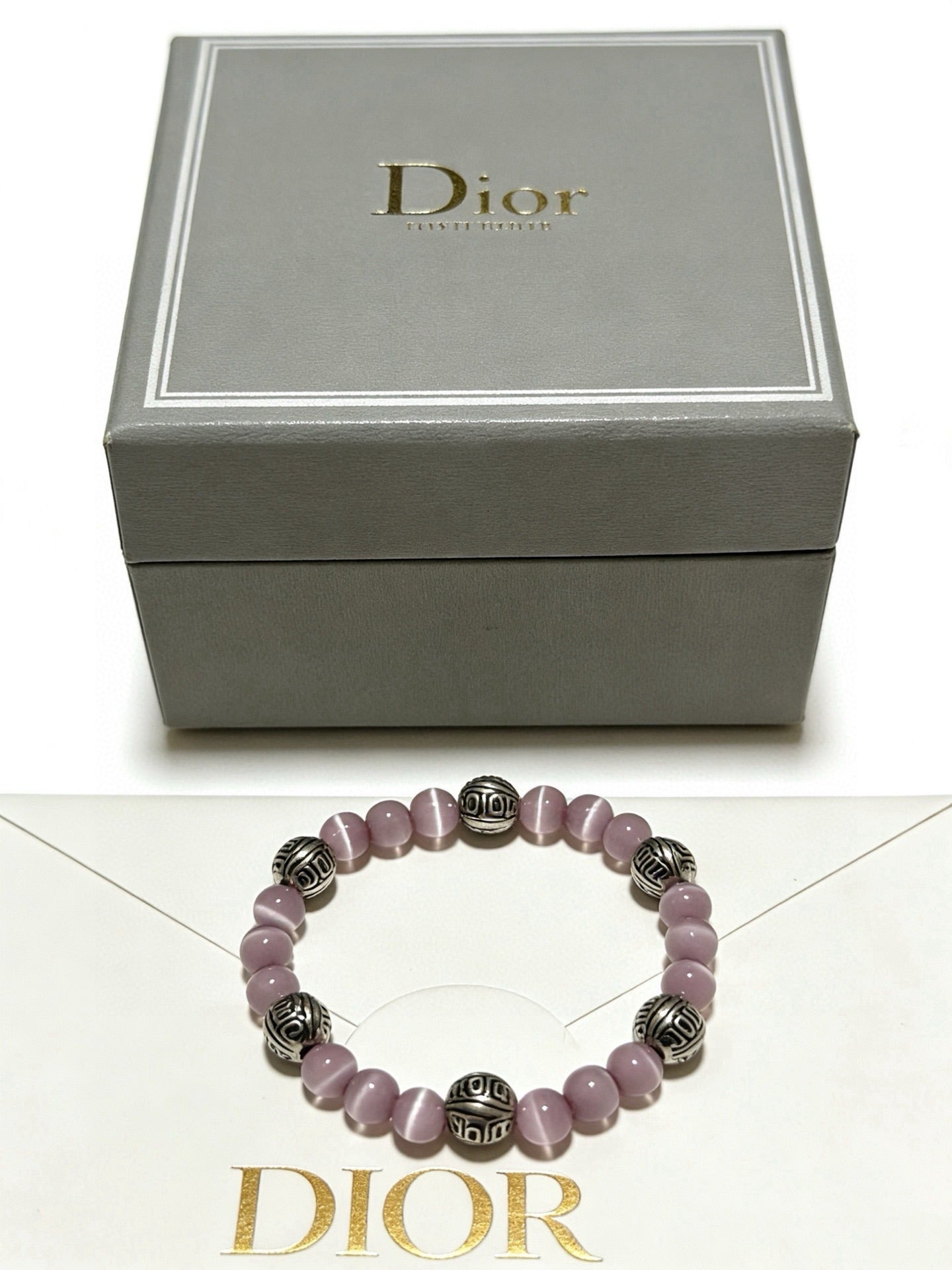 Dior Sterling Silver Vintage-Finish Bracelet