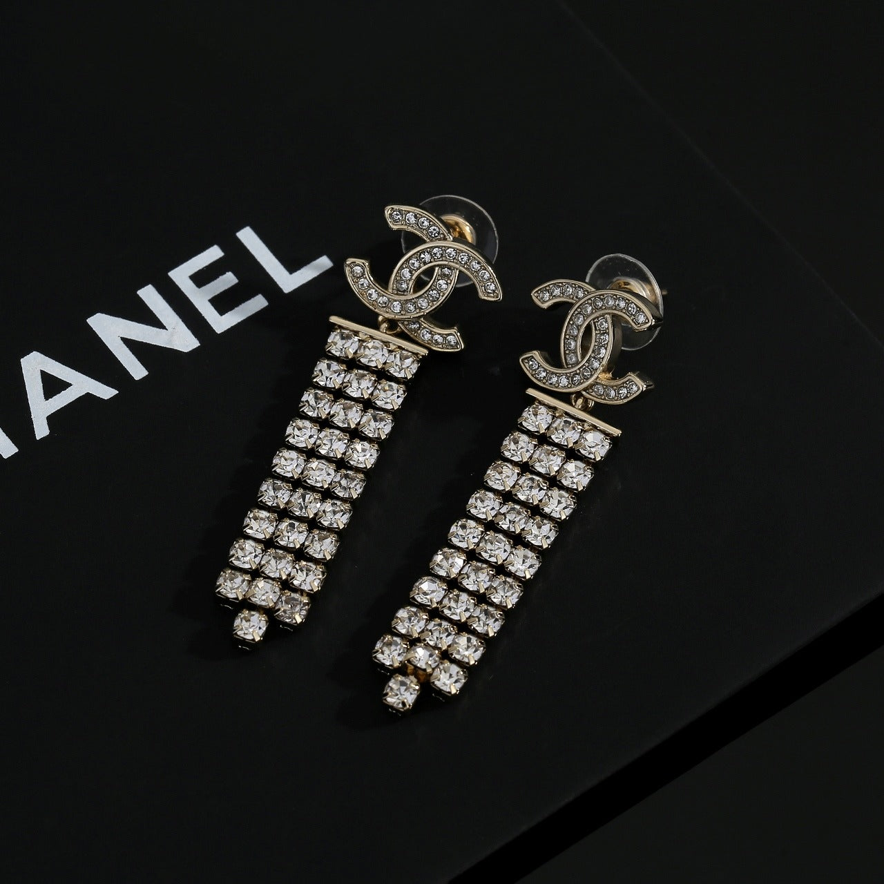 Chanel Brass Tassel Earrings