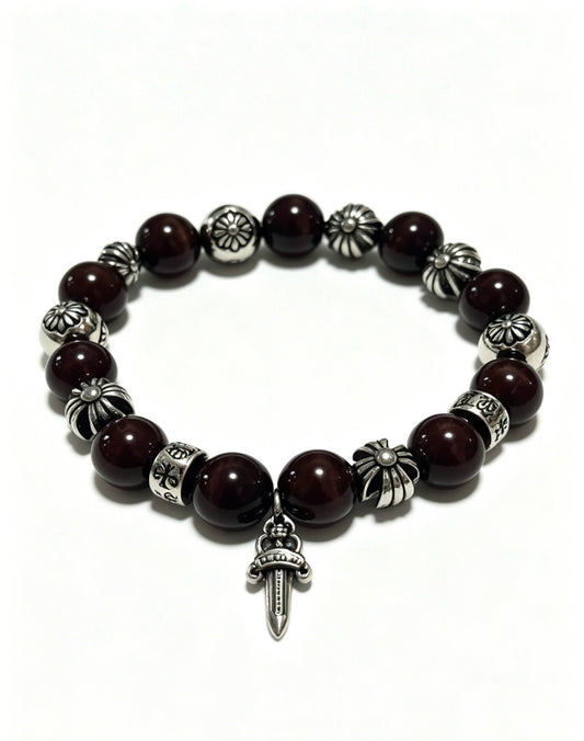 Chrome Hearts Sterling Silver Cross Bracelet