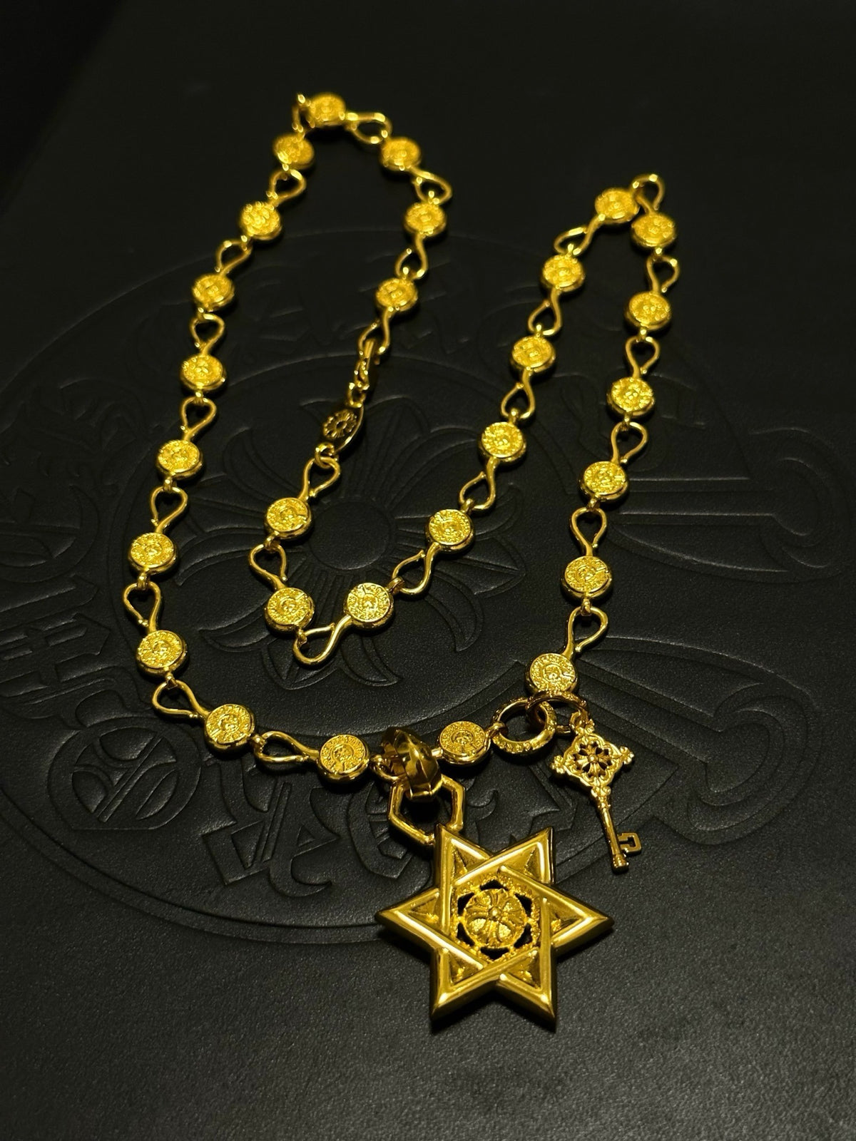 Chrome Hearts Sterling Silver Cross Necklace