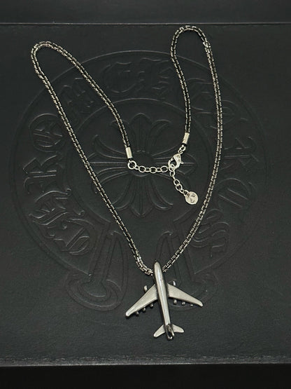 Chrome Hearts Sterling Silver Cross Necklace
