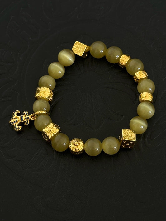 Chrome Hearts Sterling Silver Cross Bracelet