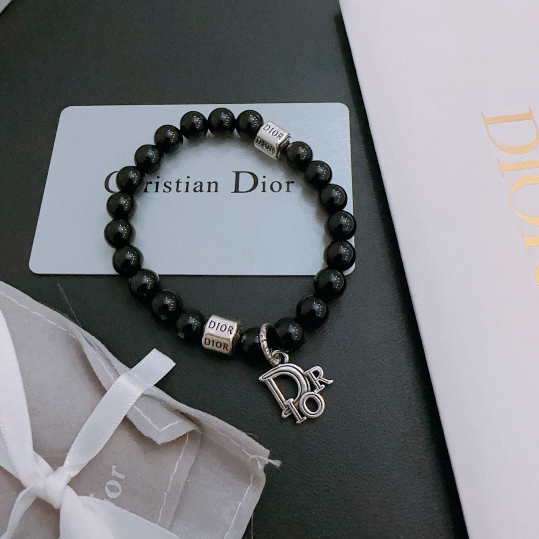 Dior Sterling Silver Vintage-Finish Bracelet