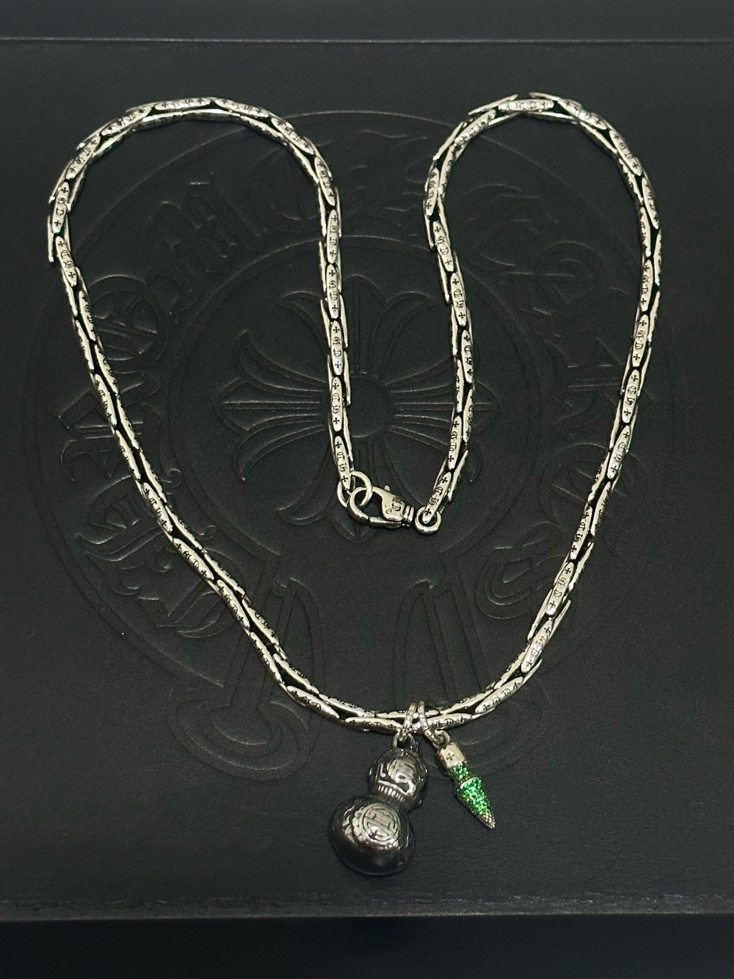 Chrome Hearts Sterling Silver Cross Necklace