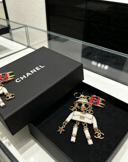 Chanel Vintage-Finish Keychain