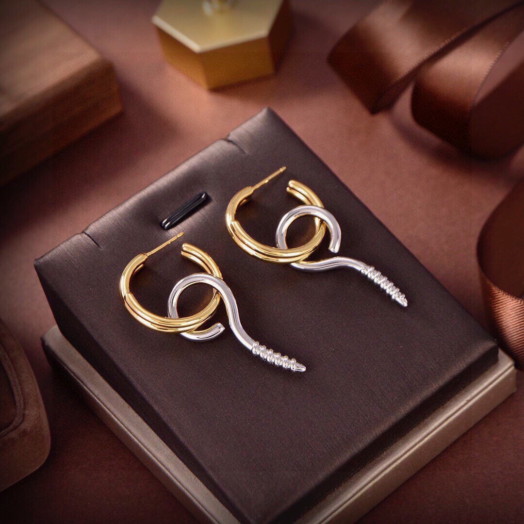 Balenciaga Brass Earrings