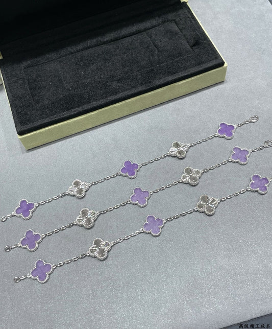 Van Cleef & Arpels Purple Clover Bracelet