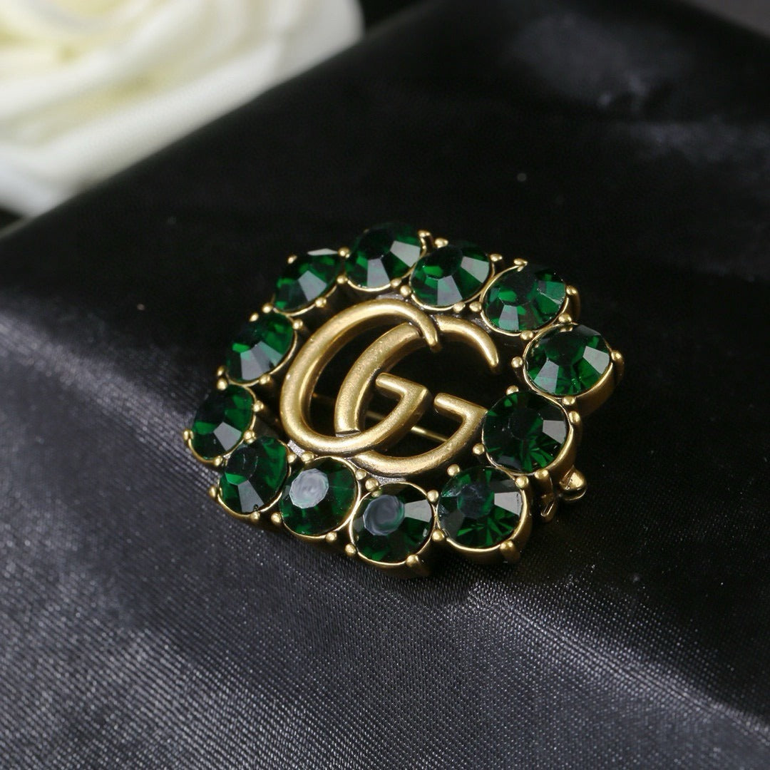 Gucci Logo Brooch