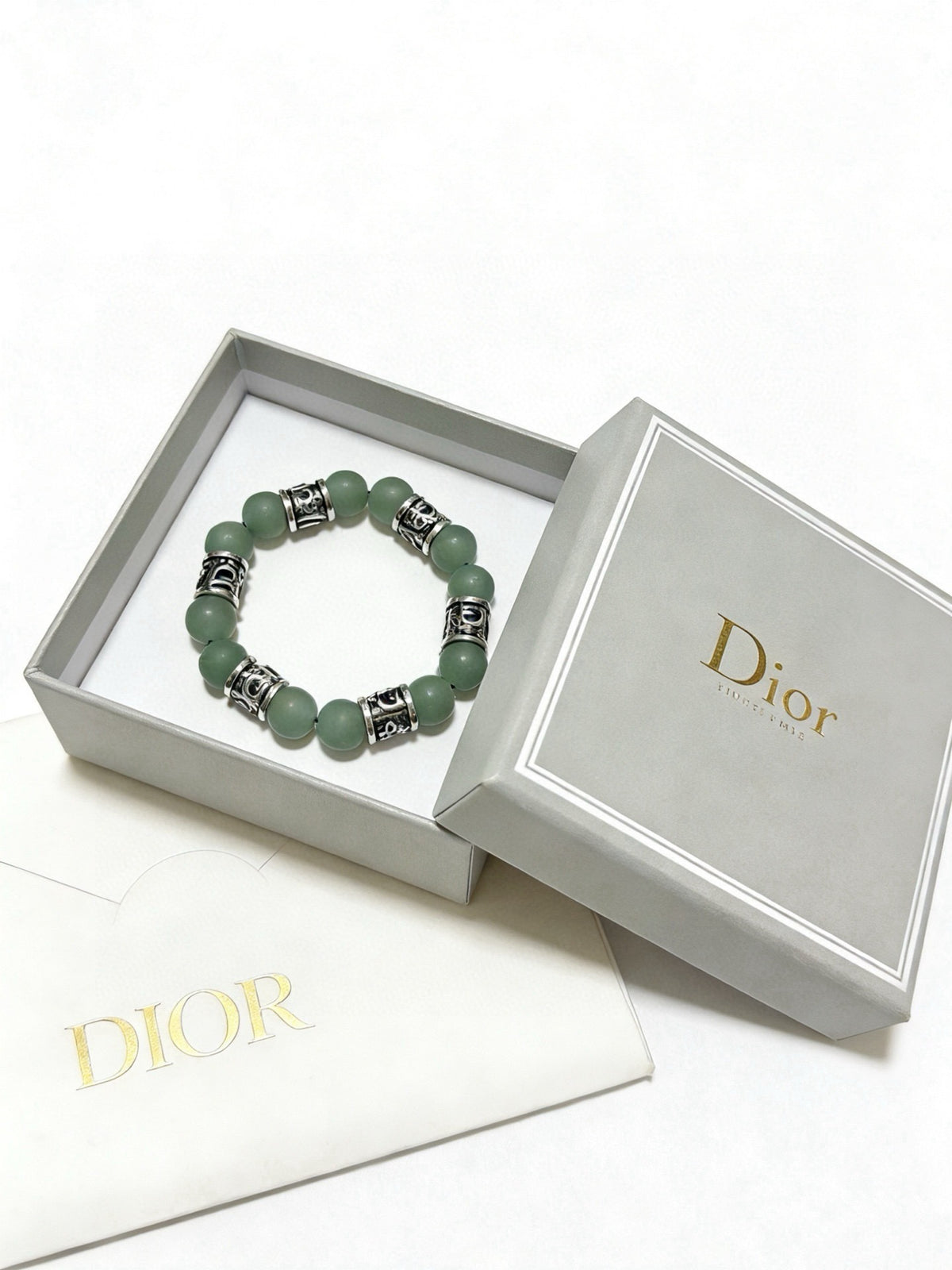 Dior Sterling Silver Vintage-Finish Bracelet
