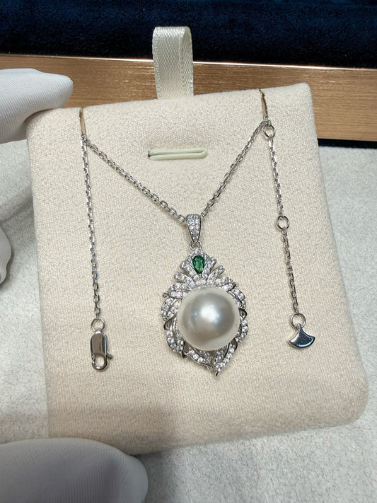 Swarovski Sterling Silver Pearl Necklace