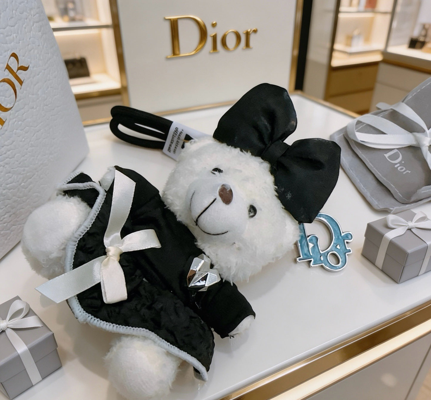 Dior Vintage-Finish Keychain